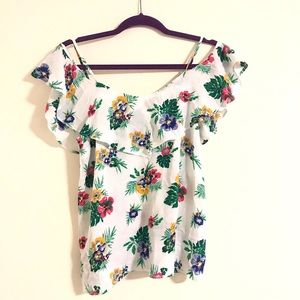 NWOT Old Navy tropical pattern shirt